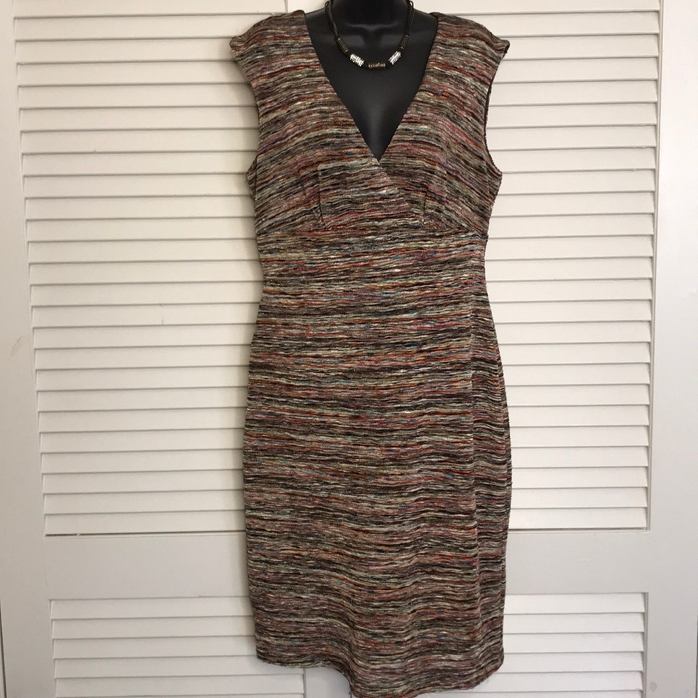 Connected Multi-colored Sleeveless Dress SZ 14